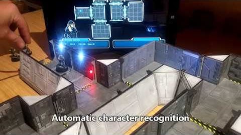 Interactive 28mm miniatures Space Hulk-alike terrain