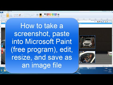 Come prendere uno screenshot, Modifica con MS Paint, e Salva come jpg File