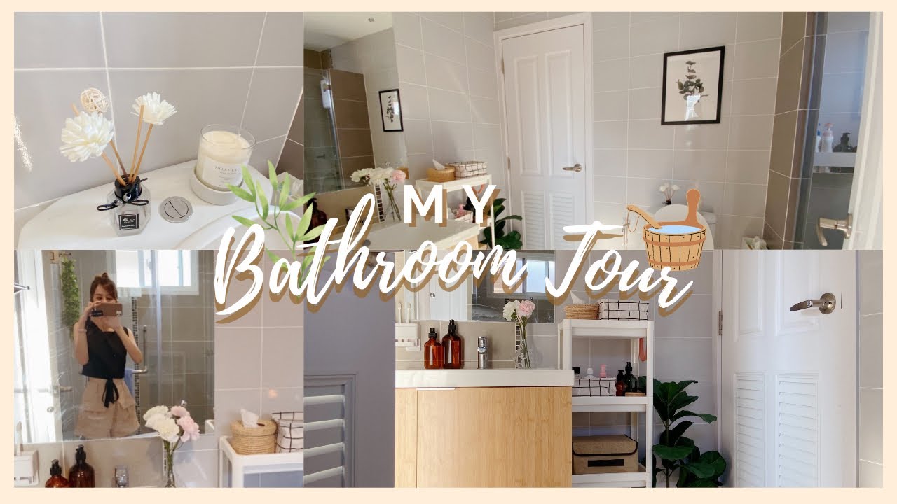 Bathroom Tour 🛁 | แต่งห้องน้ำเล็กๆ สไตล์ Cozy minimal งบน้อย ไม่ต้องเจาะ