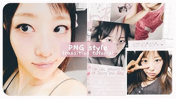 Aesthetic png style transition tutorial on Alight Motion