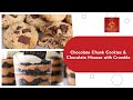 Chocolate Chunk Cookies & Chocolate Mousse with Crumble