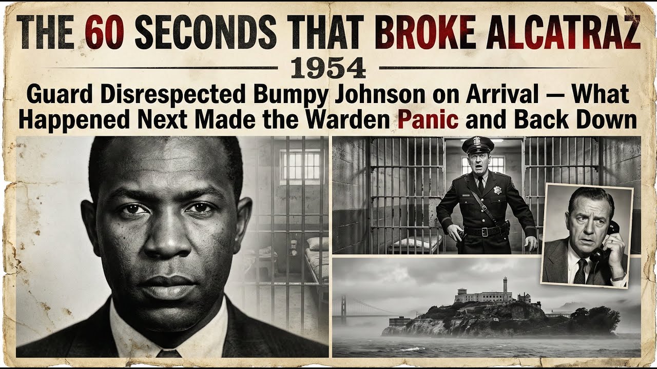 1954 Alcatraz Guard Disrespects Bumpy Johnson — 60 Seconds Later, Warden Panics