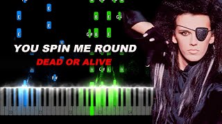 Dead Or Alive - You Spin Me Round (Like a Record) Piano Tutorial