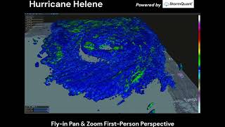 Hurricane Helene: 3D Radar & True Wind Speed Tracking | StormQuant screenshot 1