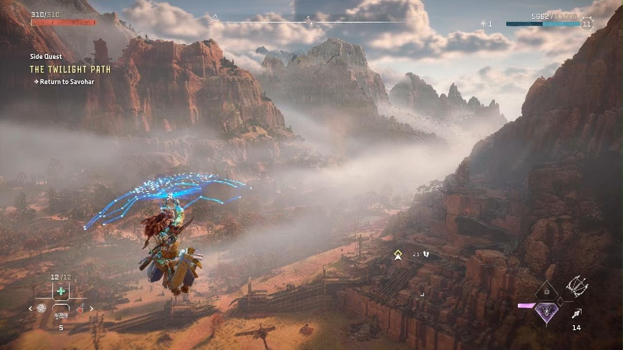 Horizon Forbidden West Shieldwing Glider YouTube