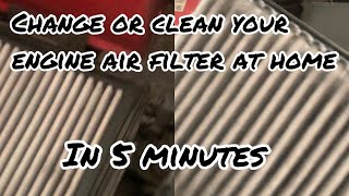 How to change or clean air filter of your car | elite i20 | DIY engine air filter cleaning