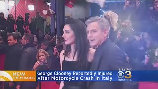 George Clooney Involved In Motorcycle Accident In Italy