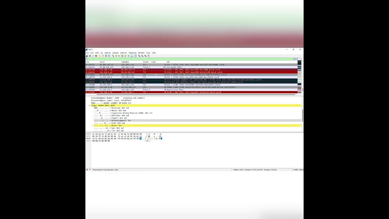TCP FLAGS EXPLAINED IN TAMIL FIN , RST , URG wireshark YouTube