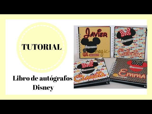 📒 Tutorial DISNEY libreta de autógrafos ♥️ TUTORIAL SUBTITULADO 