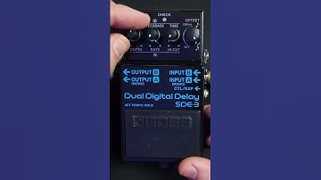 BOSS SDE-3 PANNING DELAY Setup (Listen in STEREO) #BOSS #guitar #effects