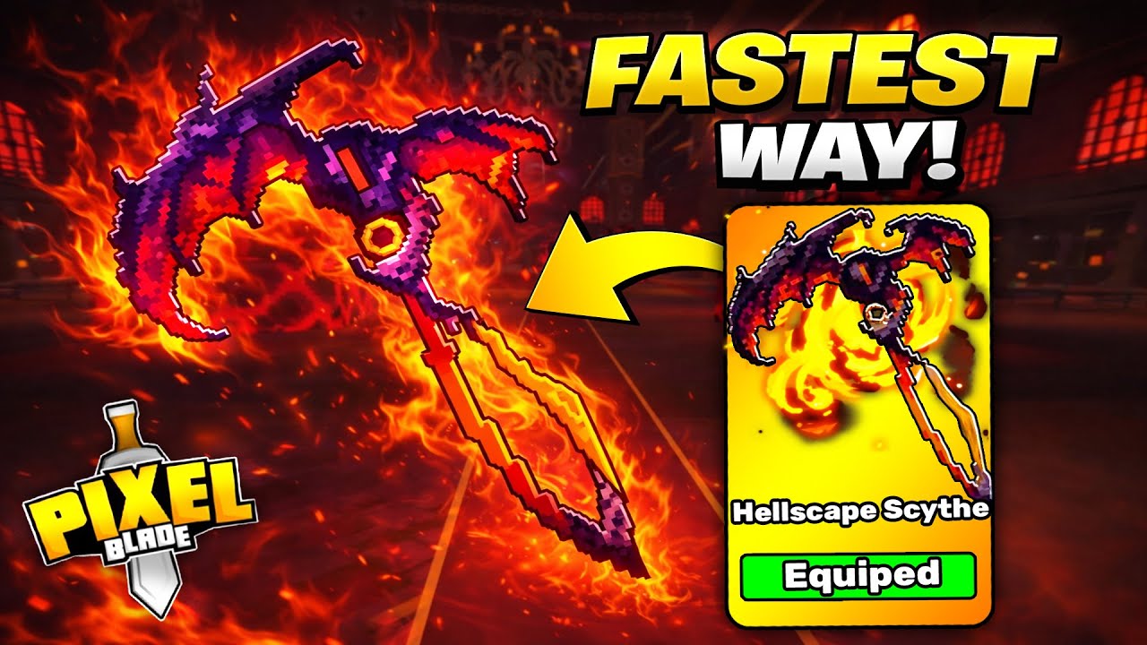 The *FASTEST* Way To Get Hellscape Scythe In Pixel Blade