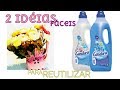 DIY -  2 IDÉIAS PARA REUTILIZAR GARRAFAS PLÁSTICAS DE AMACIANTE/ VASO ORGANIZADOR