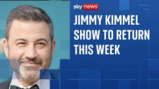 Jimmy Kimmel show to return to TV