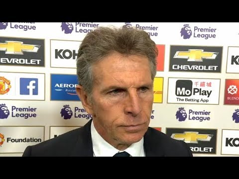 football score Claude Puel Post Match Reaction Interview - Manchester United 2-1 Leicester City Premier League