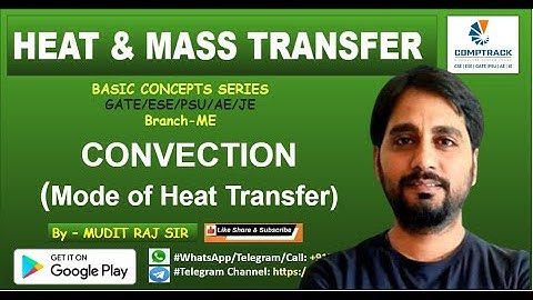 Heat and Mass Transfer HMT by Mudit Raj Sir | Convection Mode of Heat Transfer | GATE ESE PSU AE SSC