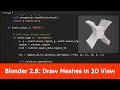 Blender 2.8 Python : Draw Shapes in 3D View