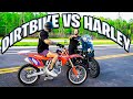 Harley Rider Calls Out Dirtbike Rider | Braap Vlogs