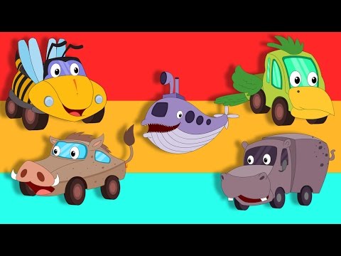 Animal Sound Song | Car Rhyme | Compilation For Kids