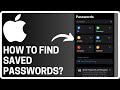 How To Find All Saved Passwords on iPhone - Full Guide