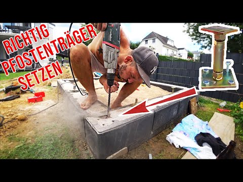 Update New Richtig Pfostenträger befestigen!