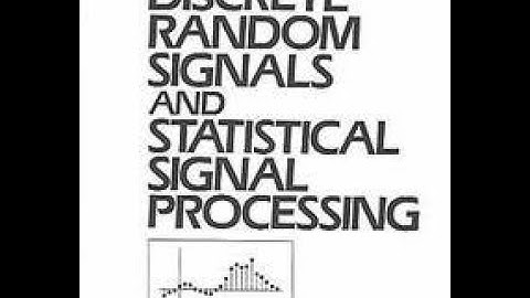 Concept of autocorrelation function in random signal processing 1