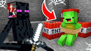 JJ Become Enderman MIND to KIDNAP Mikey in Minecraft - Maizen