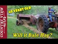 Testing out our 60 year old Hay Baler