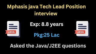 Java Interview Exposed: Real-Time Session with an Mphasis Candidate | core java developer interview