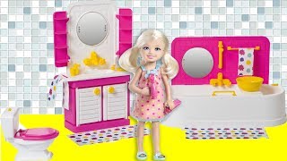 Barbie School Life! Morning routine doll house