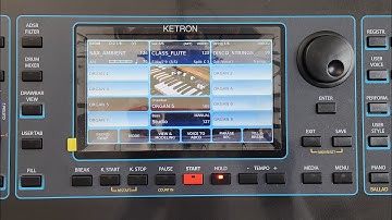 KETRON Event - Setting up the display for various conditions, e.g. Out doors, indoors .. Video 10/13
