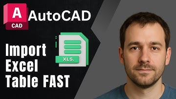 Quick Way to Import Excel Table into AutoCAD (2025 Data Link Tutorial)