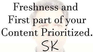 SEO Class 6.9: Freshness and First part of your Content.(Tamil) Sasikumar, Search Analyst.