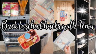 AFFORDABLE BACK TO SCHOOL ESSENTIALS | SCHOOL ORGANIZATION | HOMEMAKING WITH LAUREN @TEMU