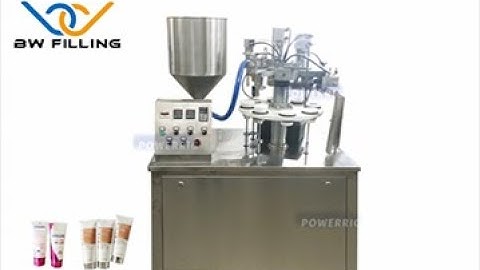 Semi-automatic Tube Filling Machine: One minute to show how does machine fill and seal automatically