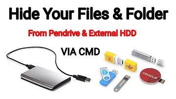 Pendrive ka data hide kaise kare | Hide & Unhide Files in External Hard Drive and Pendrive
