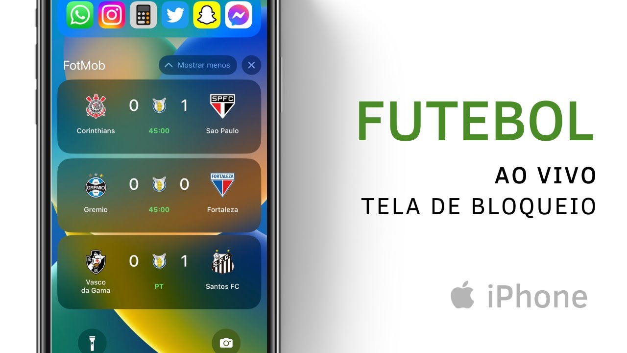 Jogos de futebol de 2022 na tela do smartphone futebol ao vivo