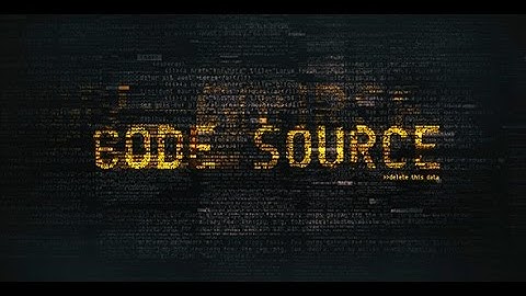 Code Source /// After Effects Template