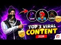 Free Fire Top 3 viral Contant Ideas 💡| Trending free fire contant 💀