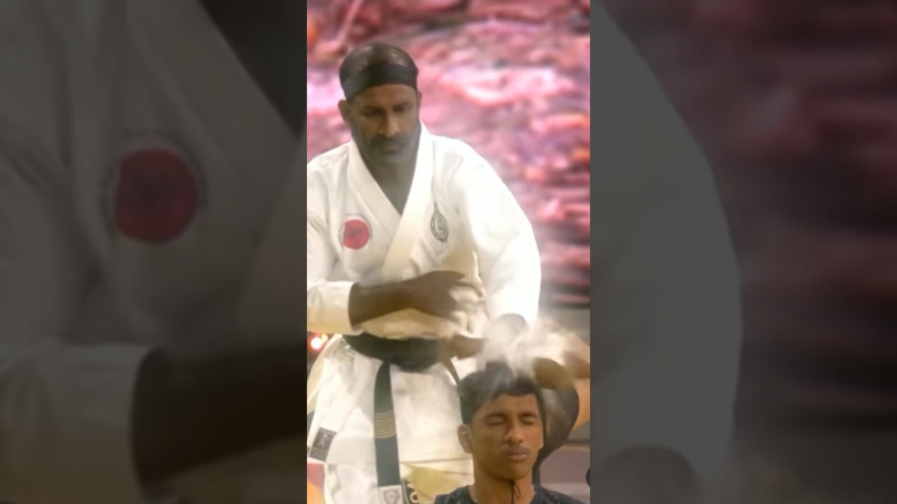 New world record of smashed coconut on heads with a nunchaku ! 