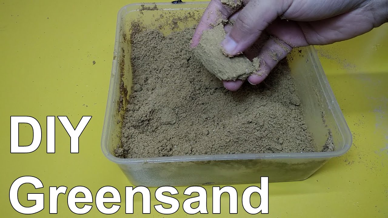 Making greensand at home for metal casting 
