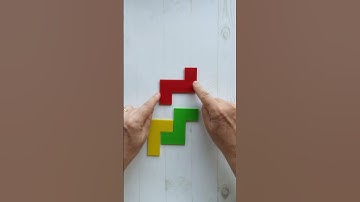 3 Pieces but STUNNING Symmetric Shape Puzzle? #shorts