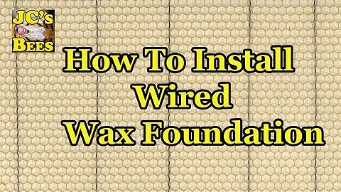 Beekeeping: Installing Wired Wax Foundation in Frames