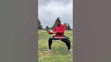 How to Sheath your KATANA Anime Style! #shorts #katana #fikshun #howto