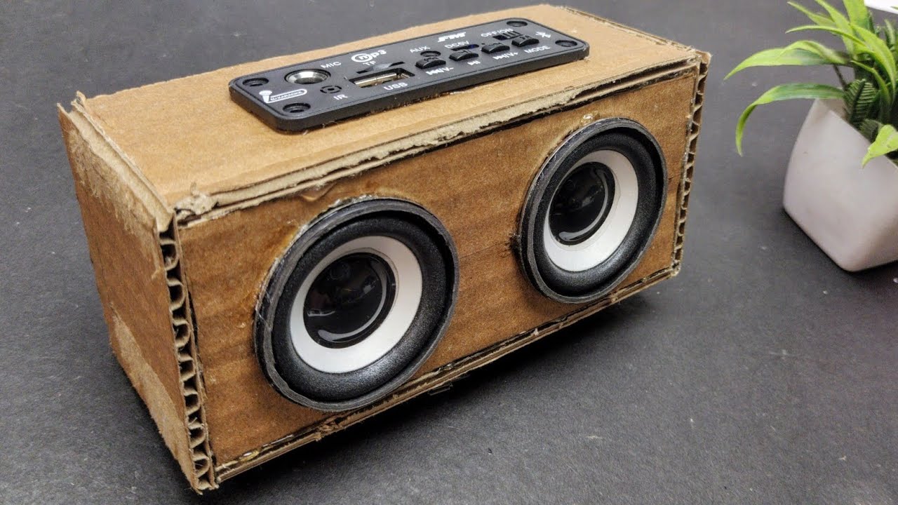 Cardboard Bluetooth speaker how to make Bluetooth speaker using cardboard Bluetooth speaker