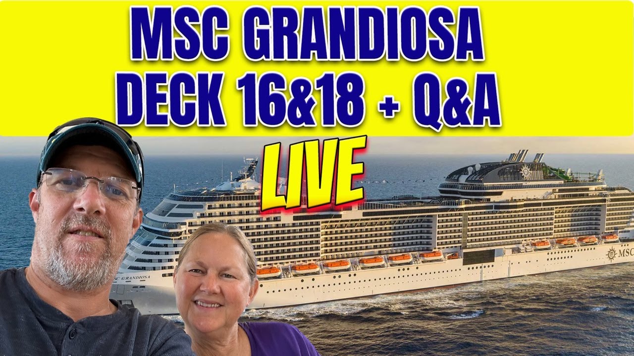 LIVE From MSC Grandiosa With Tall Man's Cruise Adventures!!!