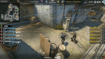 FaZe Niko INSANE SPRAYDOWN vs NIP BO1 Inferno [ECS EUROPE] Season 3