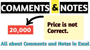 All about Comments and Notes in Excel | Shortcut key for Comment and Notes | learn xtra