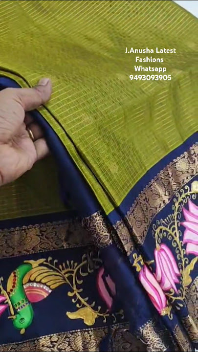 06-03-25 | Tanjore Painting on Pure Kanchi Pattu saree @JAnushaLatestFashions 👉9493093905.