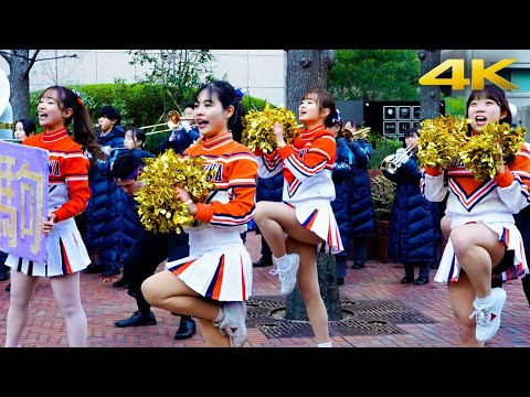 4K チア] 駒沢大学チアリーディング 体育会應援指導部ブルー