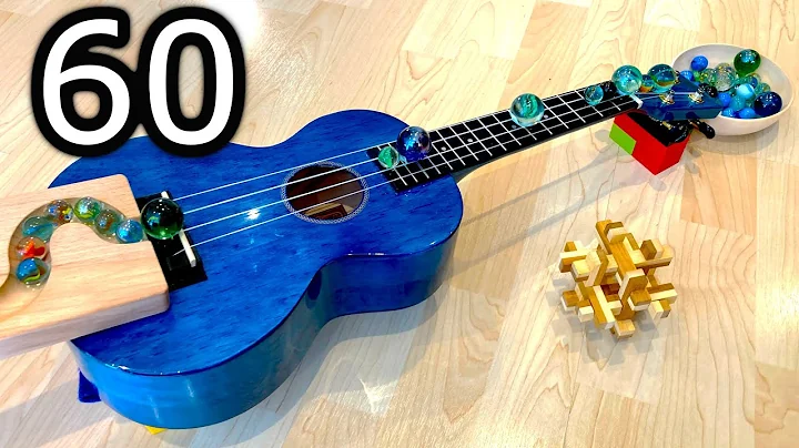 1 Minute Timer |  Amazing Blue Ukulele Marble Run Race ASMR With HABA Slope